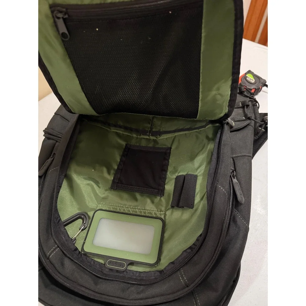 Targus EcoSmart Spruce Laptop Backpack Black Green TBB013US Recycled Materials